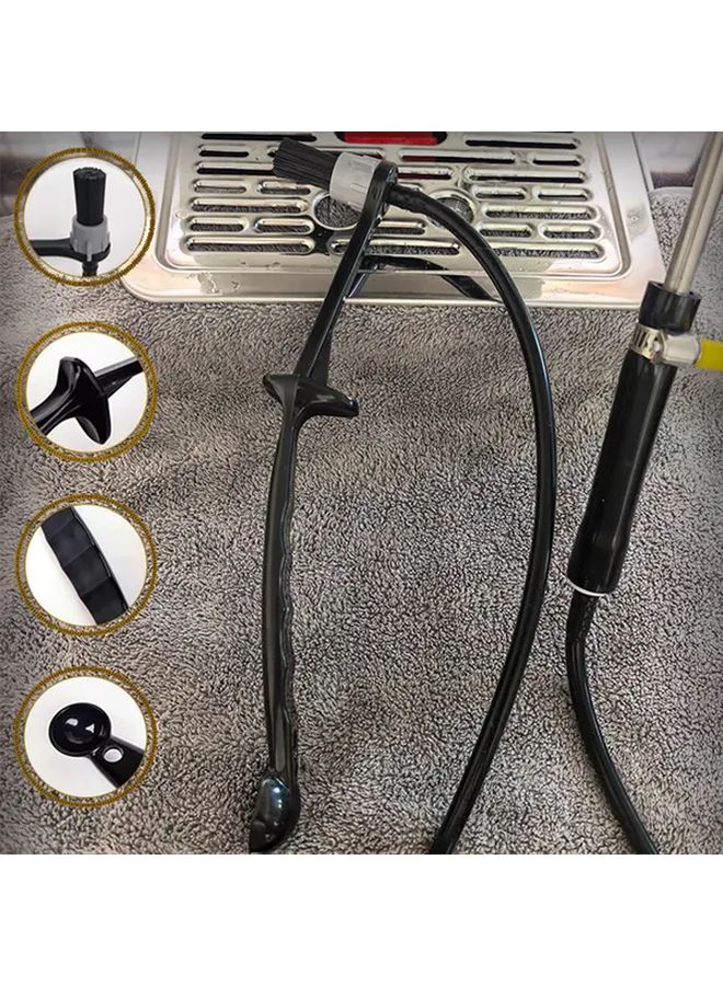 فرشاة تنظيف البخار للقهوة الموديل أ قابلة للتعديل لرأس تخمير آلة الإسبريسو مقبض طويل أداة الباريستا - Image 1